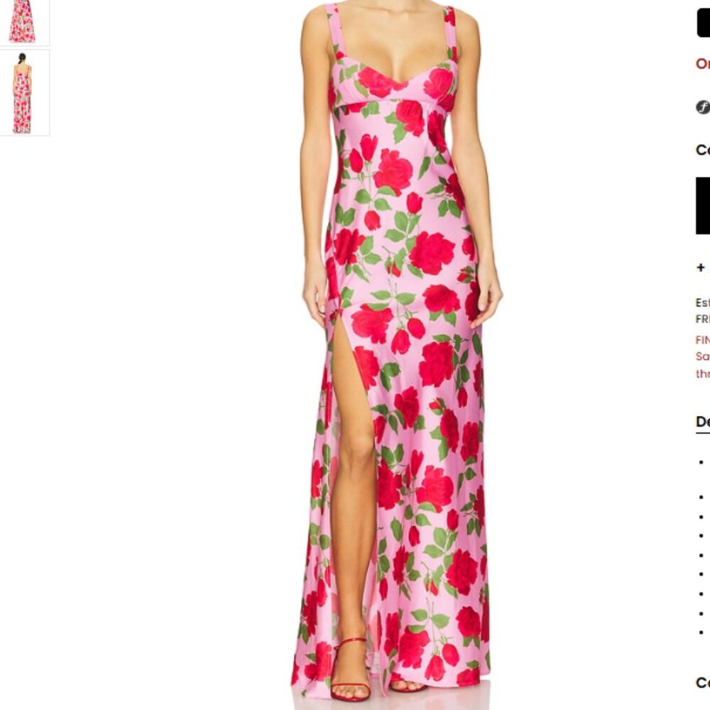 Show Me Your MuMu Maude Floral Maxi Dress - Size XS